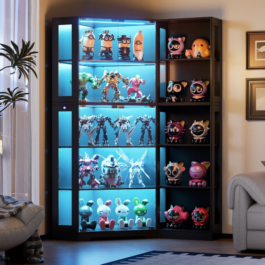 Storage & Organization - Vitrine de canto com portas de