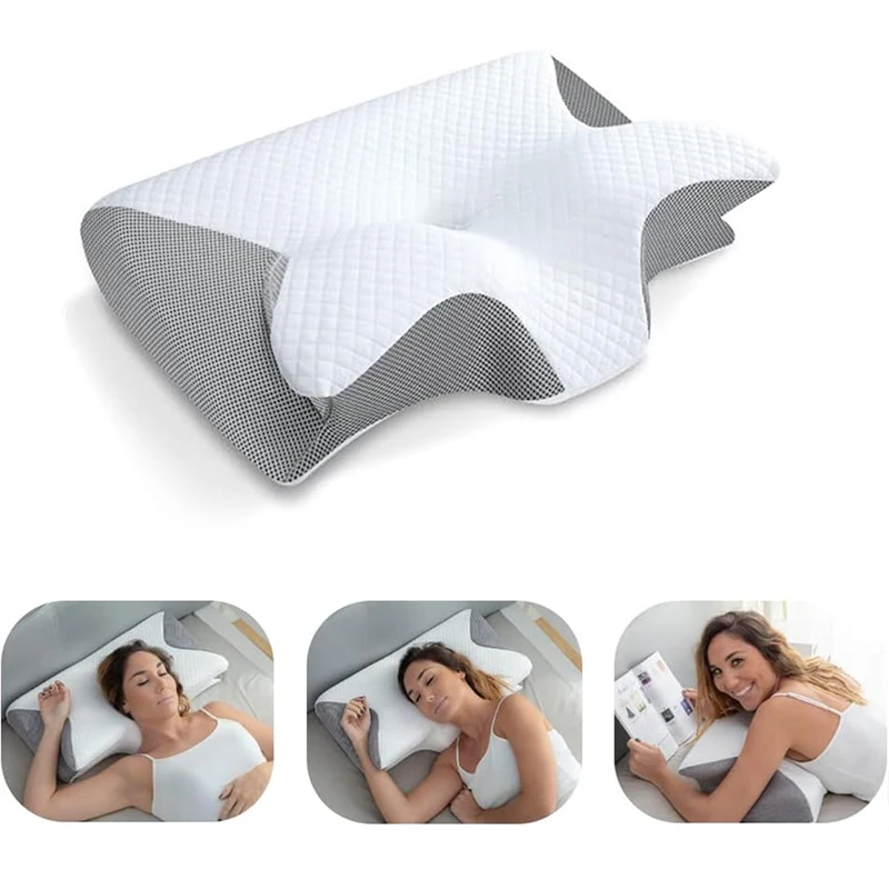 Memory Foam Orthopedic Pillow Neck Pain - Almofada Ortopédica Contornada para Pescoço em