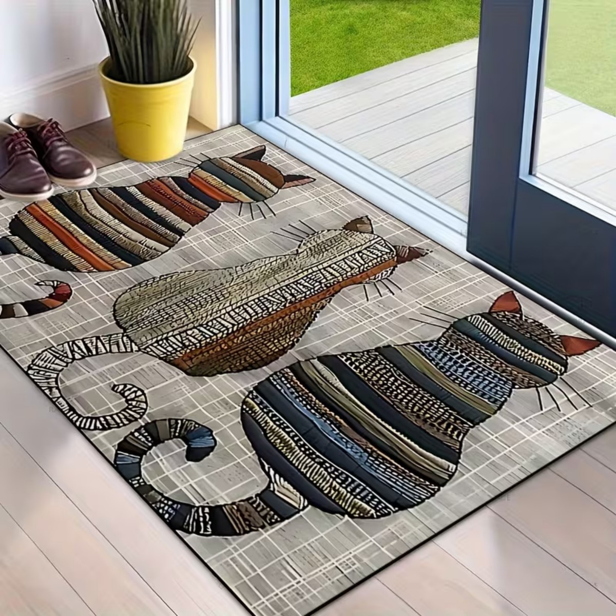 Quick Dry Diatomite Bath Mat - Tapete de Entrada Quadrado de Secagem