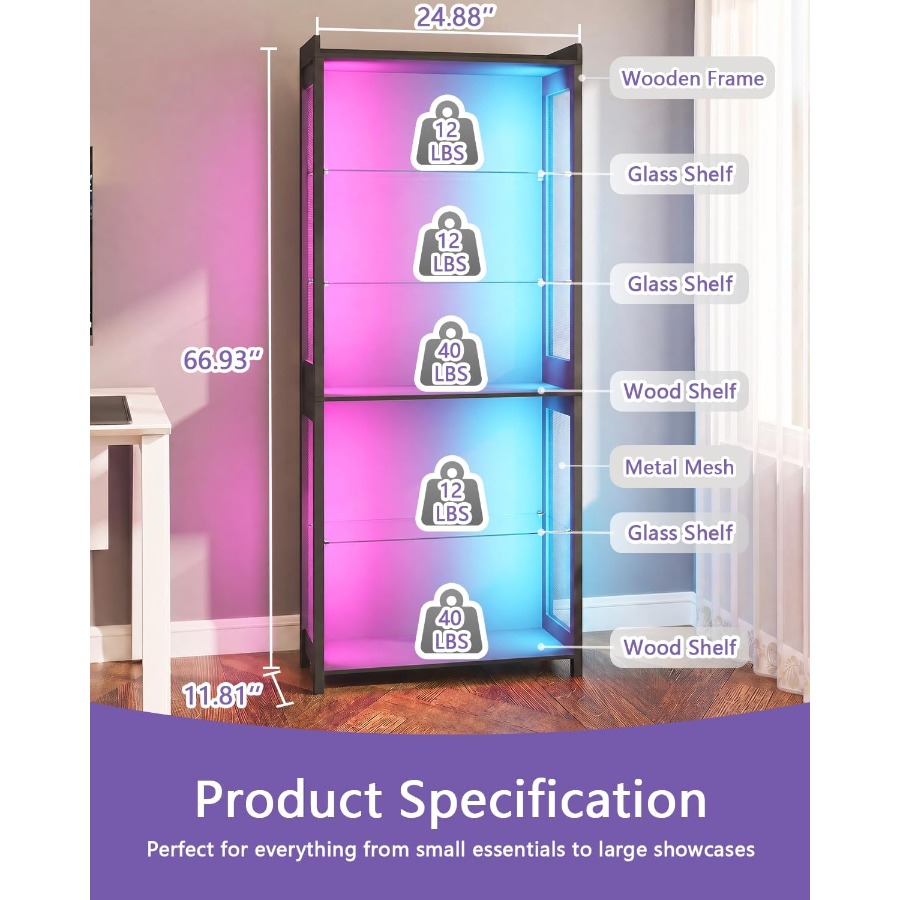 67 Vitrine de 5 Níveis para Us - Lighting avaliação e preço