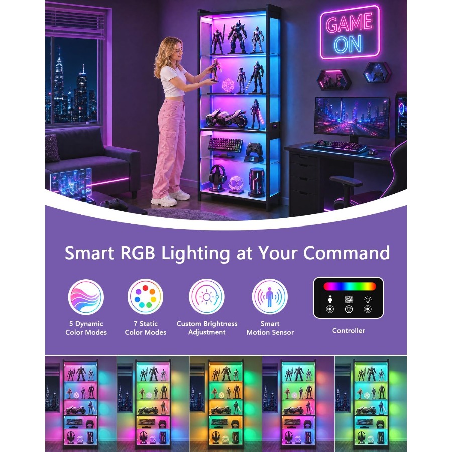 67 Vitrine de 5 Níveis para Us - Lighting avaliação e preço