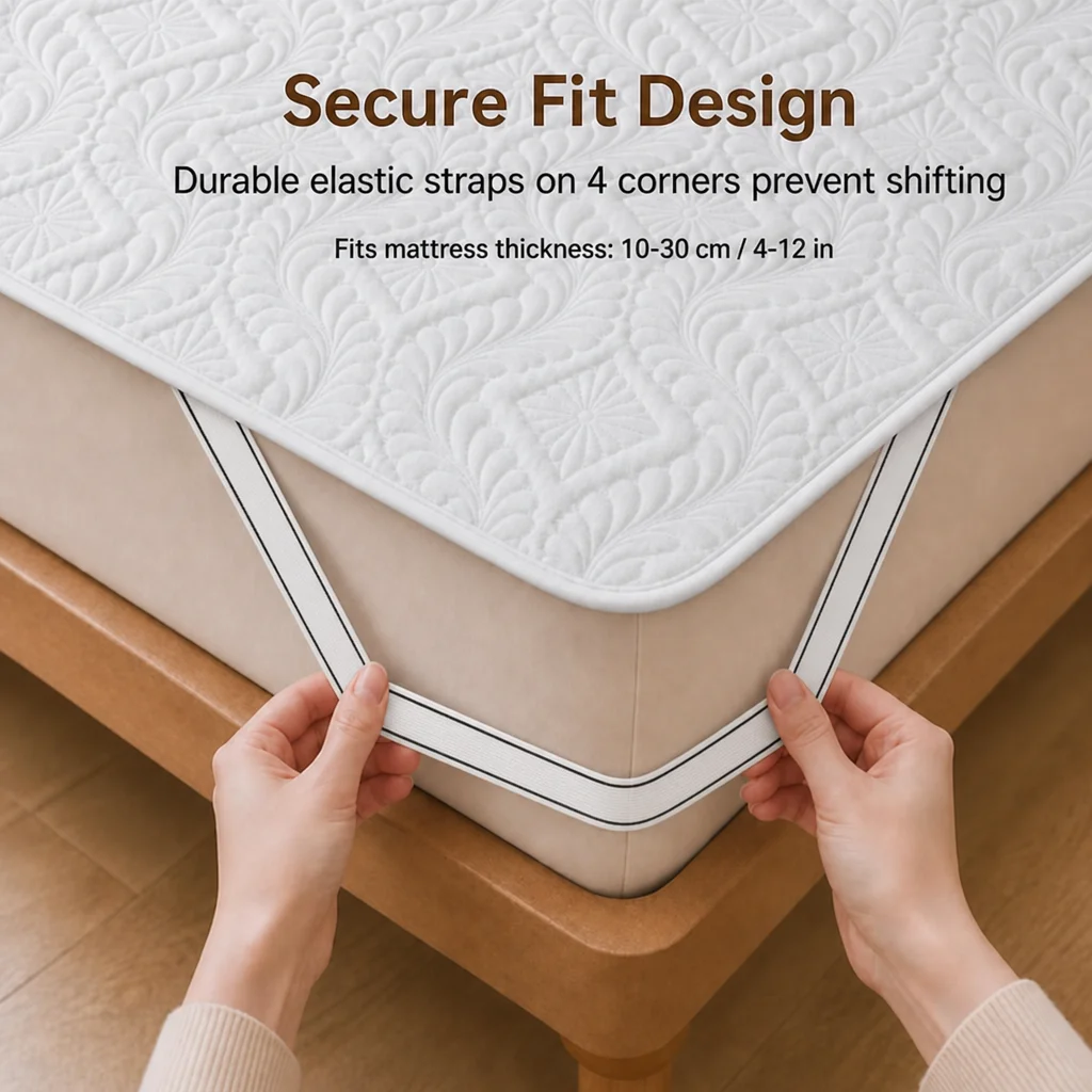 1 unidade de protetor de colch - Waterproof Mattress Protector Breathable avaliação e preço
